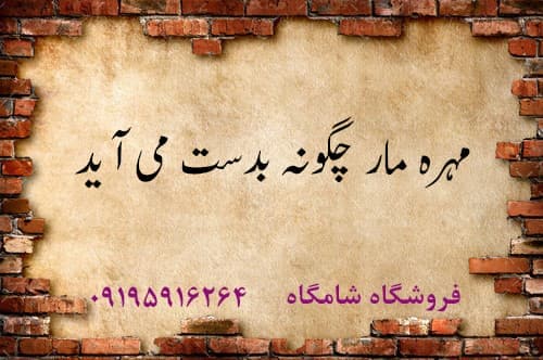 مهره مار چگونه بدست می آید